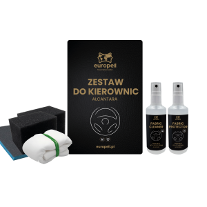 Zestaw do kierownic z alcantary